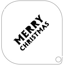 GRIMAS Schmink stencil  30 Merry Christmas (mini Schminksjabloon)