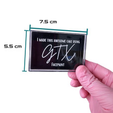 GTX -  Splitcake doosje leeg (zwart) LARGE (5.5 x 7.5cm)