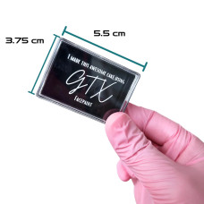 GTX -  Onestroke doosje leeg'(zwart)  SMALL (3.75 x 5.50 cm)