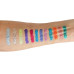 VIVID   GLEAM    Prismatic Palette – 12 Shade FINE Glitter Cream - (incl. spatel)