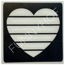 Funnyhof - Regenboog hart pride (5 cm x 5 cm) 