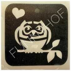 Funnyhof - Uil (5 cm x 5 cm)