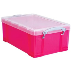 Glittertattoo sjablonen box LARGE - DONKERROZE met 3 x inleg voor 3 x 15  sjablonen  (zonder sjablonen)
