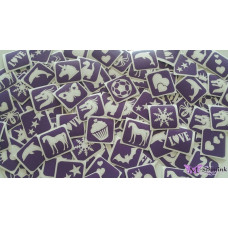                                                         ACTIE  GLITTERPARTY SJABLONEN 100 STUKS (20 x 5 st)
