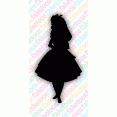 Alice in Wonderland sjabloon groot 