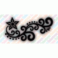 Henna floral groot