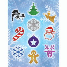 Kerst pakket 1 (10 sjablonen).