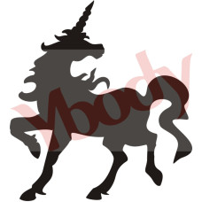 Y-body sjabloon Unicorn full - eenhoorn