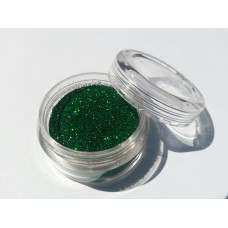 Glitter laser donkergroen  (potje 5 gram)