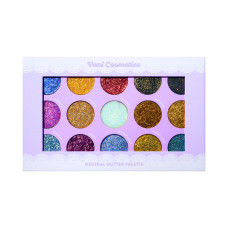 Vani   Cosmetics    PALETPressed Glitter oogschaduw NEUTRAL