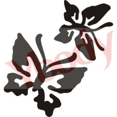 Y-body sjabloon 2 butterflies