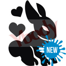 Y-body sjabloon Bunny love