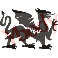 Y-body sjabloon Dragon Medieval