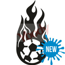 Y-body sjabloon Fire football