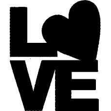 Y-body sjabloon LOVE
