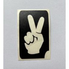 Y-body sjabloon Peace hand