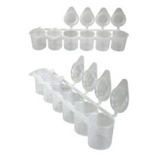 6 pack plastic containers (leeg) Superstar