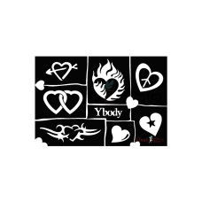Y-body sjablonen set Hearts 7 stuks