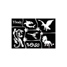 Y-body sjablonen set Wild animals 6 stuks