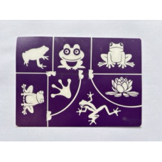 Glitter Tattoo sjablonen set - A5 - Frogs
