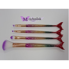 Kwastenset  Mermaid Zeemeermin (4 st.) kleur: MULTI