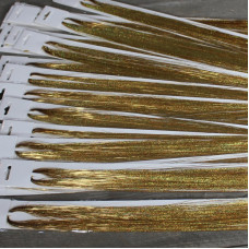 Glitter tinsels GOUD 100 st. + 20 inzetringetjes 