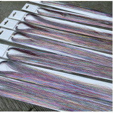 Glitter tinsels MULTI 100 st. + 20 inzetringetjes 