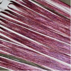 Glitter tinsels OUD ROZE 100 st. + 20 inzetringetjes 