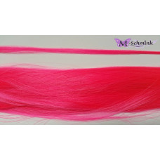 10 synthetische hair feathers effen - NEON ROZE + ring