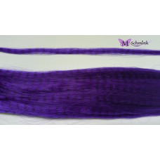 10 synthetische hair feathers grizzly - PAARS + ring
