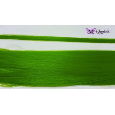10 synthetische hair feathers effen - GROEN + ring