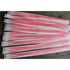 Glitter tinsels ROZE PARELMOER 100 st. + 20 inzetringetjes 