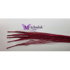  5 Glimmende Tinsels CERISE (met ring)