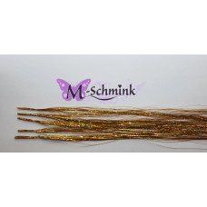  5 Glimmende Tinsels KOPER (met ring) (Oranje goud) 