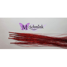  5 Glimmende Tinsels ROOD (met ring)