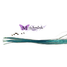  5 Glimmende Tinsels MERMAID - BLAUW PARELMOER (met ring)