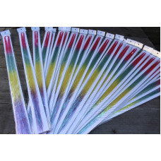 Glitter tinsels PASTEL REGENBOOG 100 st. + 20 inzetringetjes 