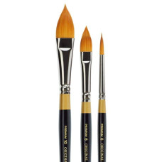 Kingart Golden taklon PETAL BRUS SET serie 9430/9930 (set van 1 ronde/2 flora)