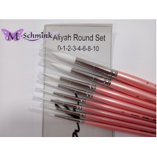 Aliyah   ROUND  penselen set nummers 1700  0-1-2-3 -4-6 -8 en 10  (8 st.) 