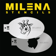 MILENA stencil Cute Giraffe - D7