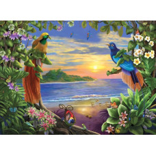                                       ACTIE Diamond painting PARADISE  30 x 40 cm.