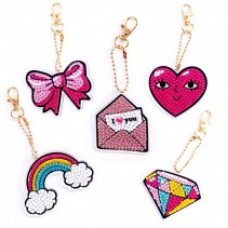   Diamond painting Sleutelhanger Love- 5 stuks