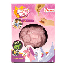      Uithakset EENHOORN - G;ow in the dark - roze 7 cm