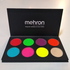 Mehron UV palet  met 8 kleuren neon schmink (56 gr)