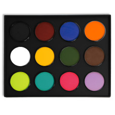 Mehron Make-up   Case gevuld - ProPalette - Style A - 12 Colors