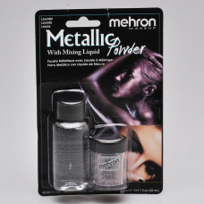 Mehron  Metallic Powder Lavender + Liquid