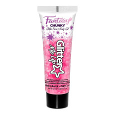 ACTIE Chunky Compleet Flamingo Fiesta Pink glitter + Fix 12 ml. PaintGlow  (Haar + Body)