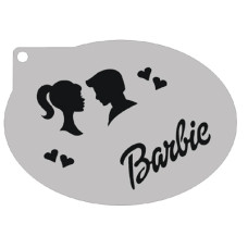 Medium  stencil - Barbie 1 (met tekst)
