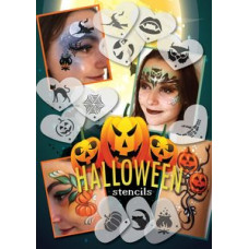     Actie Sjablonen set Halloween 11 stuks + 2 vingersponsjes