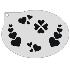 Medium stencil - Hartjes